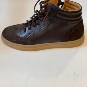 Italian leather boy's boots size 37 Italian, size 6.5 US